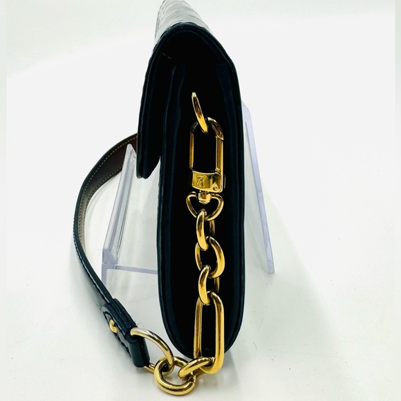 Auth Louis Vuitton Green Monogram Vernis Subset Boulevard Clutch Pouchette WOC - Picture 3 of 16